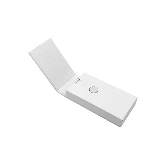 custom design food grade child safety child resistant white paper gift box packaging container