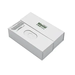 custom design food grade child safety child resistant white paper gift box packaging container